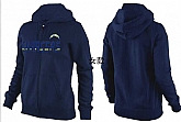 Womens San Diego Chargers Team Logo 2015 Full Zip Hoodie-11,baseball caps,new era cap wholesale,wholesale hats