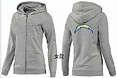 Womens San Diego Chargers Team Logo 2015 Full Zip Hoodie-28,baseball caps,new era cap wholesale,wholesale hats