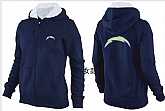 Womens San Diego Chargers Team Logo 2015 Full Zip Hoodie-29,baseball caps,new era cap wholesale,wholesale hats
