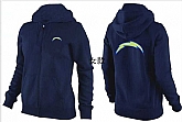 Womens San Diego Chargers Team Logo 2015 Full Zip Hoodie-34,baseball caps,new era cap wholesale,wholesale hats