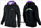 Womens San Diego Chargers Team Logo 2015 Full Zip Hoodie-37,baseball caps,new era cap wholesale,wholesale hats