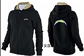 Womens San Diego Chargers Team Logo 2015 Full Zip Hoodie-38,baseball caps,new era cap wholesale,wholesale hats