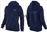 Womens San Diego Chargers Team Logo 2015 Full Zip Hoodie-51,baseball caps,new era cap wholesale,wholesale hats