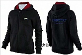 Womens San Diego Chargers Team Logo 2015 Full Zip Hoodie-57,baseball caps,new era cap wholesale,wholesale hats