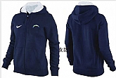 Womens San Diego Chargers Team Logo 2015 Full Zip Hoodie-75,baseball caps,new era cap wholesale,wholesale hats