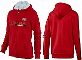 Womens San Francisco 49ers Team Logo 2015 Full Zip Hoodie-19,baseball caps,new era cap wholesale,wholesale hats