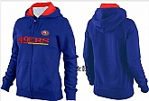 Womens San Francisco 49ers Team Logo 2015 Full Zip Hoodie-25,baseball caps,new era cap wholesale,wholesale hats