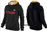 Womens San Francisco 49ers Team Logo 2015 Full Zip Hoodie-26,baseball caps,new era cap wholesale,wholesale hats