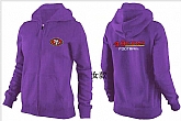 Womens San Francisco 49ers Team Logo 2015 Full Zip Hoodie-35,baseball caps,new era cap wholesale,wholesale hats