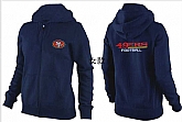 Womens San Francisco 49ers Team Logo 2015 Full Zip Hoodie-41,baseball caps,new era cap wholesale,wholesale hats