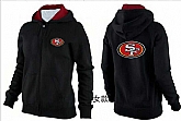 Womens San Francisco 49ers Team Logo 2015 Full Zip Hoodie-46,baseball caps,new era cap wholesale,wholesale hats