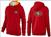 Womens San Francisco 49ers Team Logo 2015 Full Zip Hoodie-47,baseball caps,new era cap wholesale,wholesale hats