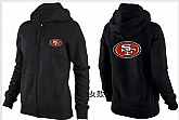 Womens San Francisco 49ers Team Logo 2015 Full Zip Hoodie-55,baseball caps,new era cap wholesale,wholesale hats
