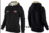 Womens San Francisco 49ers Team Logo 2015 Full Zip Hoodie-62,baseball caps,new era cap wholesale,wholesale hats