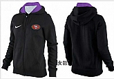 Womens San Francisco 49ers Team Logo 2015 Full Zip Hoodie-77,baseball caps,new era cap wholesale,wholesale hats