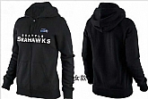 Womens Seattle Seahawks Team Logo 2015 Full Zip Hoodie-12,baseball caps,new era cap wholesale,wholesale hats