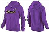 Womens St. Louis Rams Team Logo 2015 Full Zip Hoodie-13,baseball caps,new era cap wholesale,wholesale hats