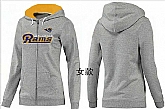 Womens St. Louis Rams Team Logo 2015 Full Zip Hoodie-18,baseball caps,new era cap wholesale,wholesale hats