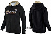 Womens St. Louis Rams Team Logo 2015 Full Zip Hoodie-23,baseball caps,new era cap wholesale,wholesale hats