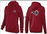 Womens St. Louis Rams Team Logo 2015 Full Zip Hoodie-31,baseball caps,new era cap wholesale,wholesale hats
