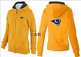 Womens St. Louis Rams Team Logo 2015 Full Zip Hoodie-39,baseball caps,new era cap wholesale,wholesale hats