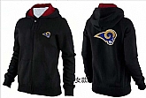 Womens St. Louis Rams Team Logo 2015 Full Zip Hoodie-40,baseball caps,new era cap wholesale,wholesale hats