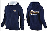 Womens St. Louis Rams Team Logo 2015 Full Zip Hoodie-46,baseball caps,new era cap wholesale,wholesale hats