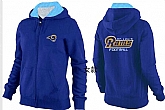 Womens St. Louis Rams Team Logo 2015 Full Zip Hoodie-47,baseball caps,new era cap wholesale,wholesale hats