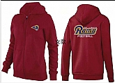 Womens St. Louis Rams Team Logo 2015 Full Zip Hoodie-48,baseball caps,new era cap wholesale,wholesale hats