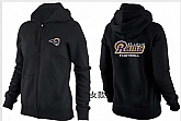 Womens St. Louis Rams Team Logo 2015 Full Zip Hoodie-50,baseball caps,new era cap wholesale,wholesale hats