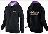 Womens St. Louis Rams Team Logo 2015 Full Zip Hoodie-54,baseball caps,new era cap wholesale,wholesale hats