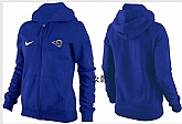 Womens St. Louis Rams Team Logo 2015 Full Zip Hoodie-61,baseball caps,new era cap wholesale,wholesale hats