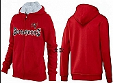 Womens Tampa Bay Buccaneers Team Logo 2015 Full Zip Hoodie-19,baseball caps,new era cap wholesale,wholesale hats