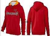 Womens Tampa Bay Buccaneers Team Logo 2015 Full Zip Hoodie-20,baseball caps,new era cap wholesale,wholesale hats
