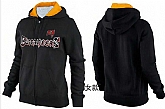 Womens Tampa Bay Buccaneers Team Logo 2015 Full Zip Hoodie-26,baseball caps,new era cap wholesale,wholesale hats