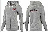 Womens Tampa Bay Buccaneers Team Logo 2015 Full Zip Hoodie-27,baseball caps,new era cap wholesale,wholesale hats