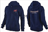Womens Tampa Bay Buccaneers Team Logo 2015 Full Zip Hoodie-40,baseball caps,new era cap wholesale,wholesale hats
