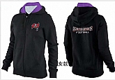 Womens Tampa Bay Buccaneers Team Logo 2015 Full Zip Hoodie-43,baseball caps,new era cap wholesale,wholesale hats
