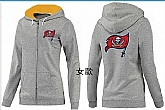 Womens Tampa Bay Buccaneers Team Logo 2015 Full Zip Hoodie-51,baseball caps,new era cap wholesale,wholesale hats