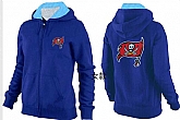 Womens Tampa Bay Buccaneers Team Logo 2015 Full Zip Hoodie-53,baseball caps,new era cap wholesale,wholesale hats