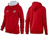 Womens Washington Redskins Team Logo 2015 Full Zip Hoodie-29,baseball caps,new era cap wholesale,wholesale hats