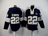 Dallas Cowboys #22 Emmitt Smith Dark Blue 2015 New Stitched Hoodie,baseball caps,new era cap wholesale,wholesale hats