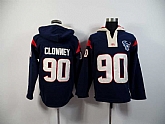 Houston Texans #90 Jadeveon Clowney Dark Blue 2015 New Stitched Hoodie,baseball caps,new era cap wholesale,wholesale hats