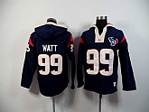 Houston Texans #99 J.J. Watt Dark Blue 2015 New Stitched Hoodie,baseball caps,new era cap wholesale,wholesale hats