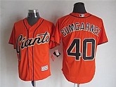 Majestic San Francisco Giants #40 Madison Bumgarner Orange MLB Stitched Jerseys,baseball caps,new era cap wholesale,wholesale hats