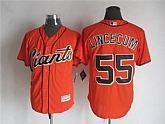 Majestic San Francisco Giants #55 Tim Lincecum Orange MLB Stitched Jerseys,baseball caps,new era cap wholesale,wholesale hats