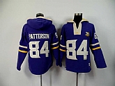 Minnesota Vikings #84 Cordarrelle Patterson Purple 2015 New Stitched Hoodie,baseball caps,new era cap wholesale,wholesale hats