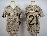 Youth Pittsburgh Pirates #21 Clemente 2015 Camo Jerseys,baseball caps,new era cap wholesale,wholesale hats
