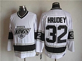 Los Angeles Kings #32 Hrudey CCM Throwback White Jerseys,baseball caps,new era cap wholesale,wholesale hats
