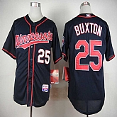 Minnesota Twins #25 Buxton Dark Blue Cool Base Jerseys,baseball caps,new era cap wholesale,wholesale hats